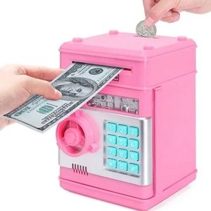 Pink piggy bank